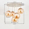 Koyoto lampa sufitowa z kulistymi kloszami, 5-punktowa, E14, ø 45 cm