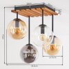Gastor lampa sufitowa 4-punktowa z kulistymi kloszami E14, Ø 33,5 cm