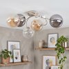 Chehalis lampa sufitowa z kulistymi kloszami, 6-punktowa do salonu i jadalni, ø 64 cm