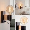 Lemou kinkiet, lampa ścienna E27 retro vintage z odkrytą oprawką do salonu