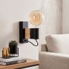 Lemou kinkiet, lampa ścienna E27 retro vintage z odkrytą oprawką do salonu