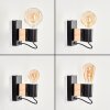 Lemou kinkiet, lampa ścienna E27 retro vintage z odkrytą oprawką do salonu