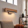 Inzino kinkiet LED drewniana listwa 44 cm, skandynawska lampa ścienna