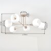 Koyoto lampa sufitowa 6-punktowa E14, kuliste klosze, Ø 78 cm, nowoczesna