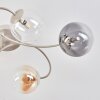 Chehalis lampa sufitowa 6-punktowa G9, plafon kulisty ø 58 cm z falistymi ramionami