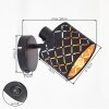 Tallaboa kinkiet z tkaninowym abażurem z motywem, regulowany kinkiet, zestaw dwóch
