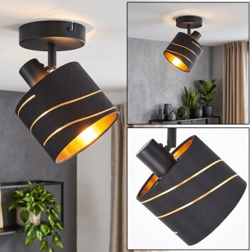 Alsen lampa sufitowa z kloszem z wycięciami E14, regulowana głowica do salonu