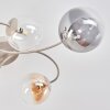 Chehalis lampa sufitowa 6-punktowa Ø 64 cm, faliste ramiona i kuliste klosze