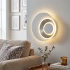 Lemik LED kinkiet okrągły, płaska lampa ścienna z regulowanymi pierścieniami