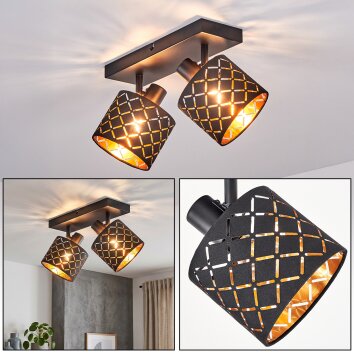Tallaboa regulowana lampa sufitowa 2-punktowa E14 z ażurowymi kloszami
