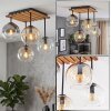 Koyoto lampa sufitowa 4-punktowa z kulistymi kloszami E14 boho vintage