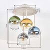 Koyoto lampa sufitowa z kulistymi kloszami, 4-punktowa, E14, Ø 38 cm