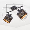 Tallaboa 2-punktowa lampa sufitowa E14, ażurowa, z obrotowymi głowicami