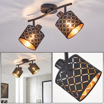 Tallaboa 2-punktowa lampa sufitowa E14, ażurowa, z obrotowymi głowicami