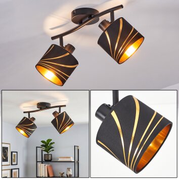 Alsen lampa sufitowa 2-punktowa z regulowanymi głowicami, retro vintage