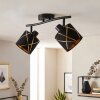 Opatija lampa sufitowa 2-punktowa z regulowanymi głowicami, retro wzór