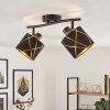 Opatija lampa sufitowa 2-punktowa z regulowanymi głowicami, retro wzór