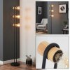 Voril 3-punktowa lampa podłogowa retro E27, smukły słup, wysokość 141,5 cm
