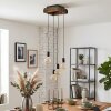Avestruz lampa wisząca 4-punktowa E27 do jadalni, długość 20 cm, retro