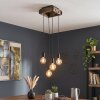 Avestruz lampa wisząca 4-punktowa E27 do jadalni, długość 20 cm, retro