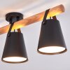 Andian lampa sufitowa 3-punktowa z belką i stożkowymi kloszami E27
