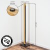 Inzino lampa podłogowa LED 123,5 cm, prostokątna smukła listwa świetlna