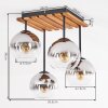 Lampa sufitowa Koyoto z 4 szklanymi kloszami kulistymi, ø 15 cm