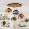 Koyoto lampa sufitowa wisząca 4-punktowa E14, kuliste klosze retro do salonu