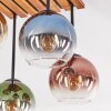 Koyoto lampa sufitowa wisząca 4-punktowa E14, kuliste klosze retro do salonu