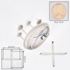 Basto lampa sufitowa boho, 4-punktowa E14, ø 38 cm, kuliste plecione klosze