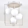 Gastor lampa sufitowa kule 4-punktowa E14, plafon kulisty Ø 38 cm