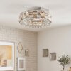 Seloria lampa sufitowa LED z pilotem, okrągły plafon Ø 40 cm glamour