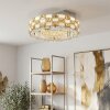 Seloria lampa sufitowa LED z pilotem, okrągły plafon Ø 40 cm glamour