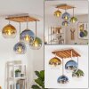 Koyoto lampa sufitowa 4-punktowa E14 z kulistymi kloszami, plafon boho retro