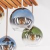Koyoto lampa sufitowa 4-punktowa E14 z kulistymi kloszami, plafon boho retro