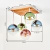 Gastor lampa sufitowa 5-punktowa E14 z kulistymi kloszami, boho retro