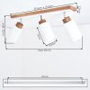 Alvorn lampa sufitowa 3-punktowa E27 do salonu i jadalni, regulowane klosze