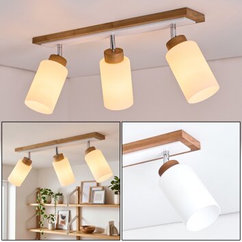 Alvorn lampa sufitowa 3-punktowa E27 do salonu i jadalni, regulowane klosze