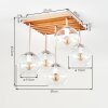Koyoto lampa sufitowa 5-punktowa z kulistymi kloszami E14, boho retro