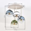 Gastor lampa sufitowa z kulistymi kloszami, plafon 4-punktowy E14 ø 38 cm