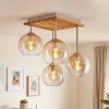 Koyoto lampa sufitowa 4-punktowa z kulistymi kloszami E14, styl boho retro