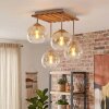 Koyoto lampa sufitowa 4-punktowa z kulistymi kloszami E14, styl boho retro