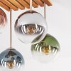 Gastor lampa sufitowa 4-punktowa z kulistymi kloszami retro boho do salonu