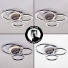 Kordex plafon LED z trzema obracanymi ringami, nowoczesny do salonu