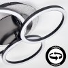 Kordex plafon LED z trzema obracanymi ringami, nowoczesny do salonu