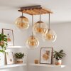 Gastor lampa sufitowa 4-punktowa z kulistymi kloszami, boho retro