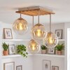 Gastor lampa sufitowa 4-punktowa z kulistymi kloszami, boho retro