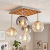Koyoto lampa sufitowa 5-punktowa E14 z kulistymi kloszami, boho retro