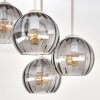 Koyoto lampa sufitowa 4-punktowa z kulistymi kloszami E14, ø 38 cm