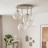 Koyoto okrągła lampa sufitowa 4-punktowa, kuliste klosze, ø 38 cm do salonu